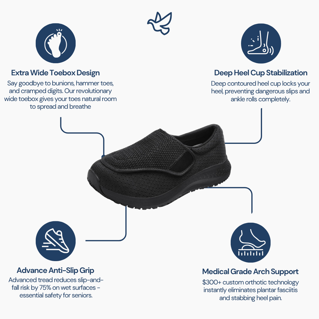 OrthoEase™ shoes with extra-wide fit