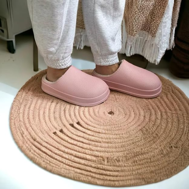 OrthoCushion Slides with Fur - Cloud Slides